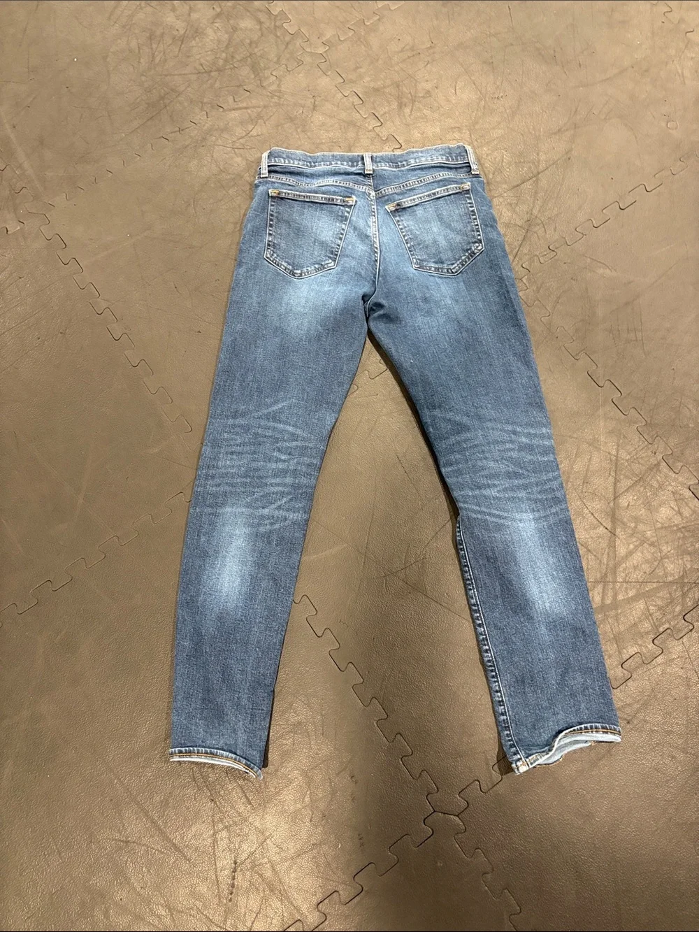 J. Crew Straight Jeans in Faded Blue